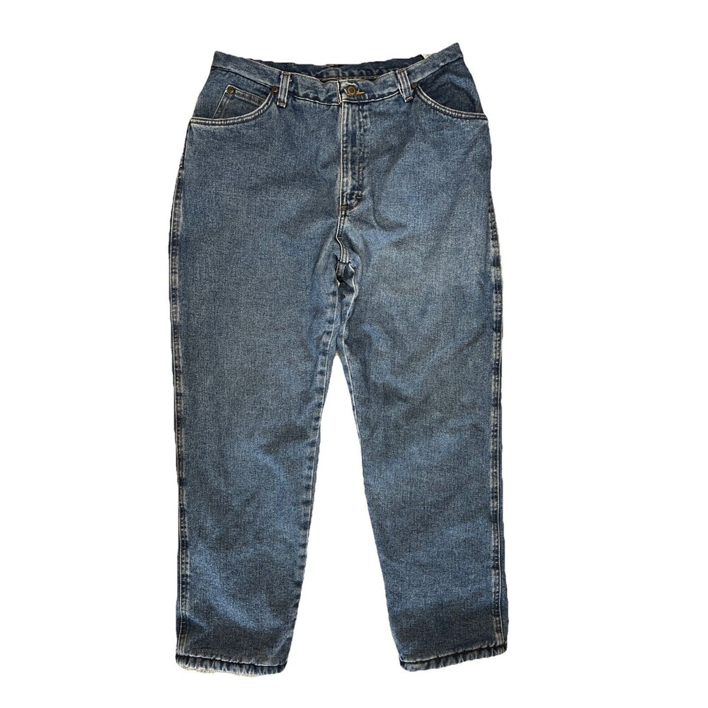 Flannel Lined Womens Wrangler "Rugged Wear” Jeans Tagged Size 15/16 by 30”